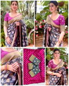 KP 6027 Soft Lichi Silk With Jacquard Work Saree Suppliers In India